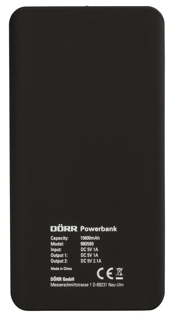 DÖRR Powerbank 15600 mAh Rückseite