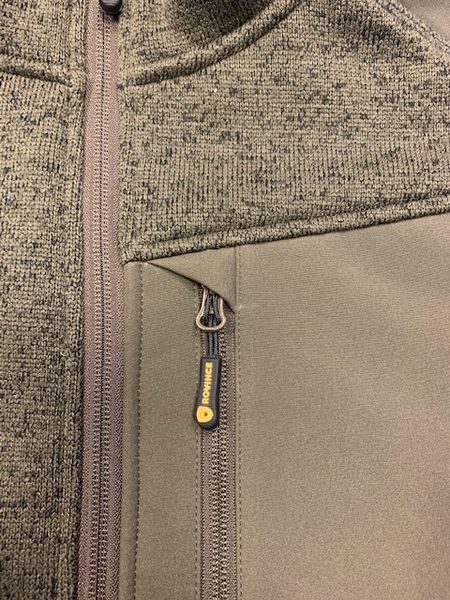 ROVINCE Fleecejacke Coarse Herren Detailaufnahme Außen