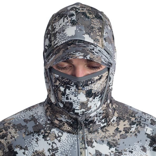 SITKA Equinox Hoody in Elevated II mit Kapuze und Tarnmaske