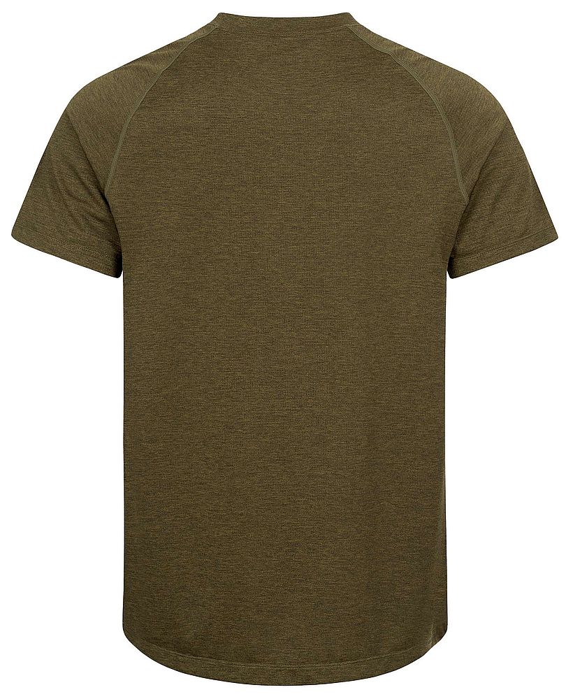 BLASER Herren Tech T-Shirt 23 in dunkel oliv Rückenbereich
