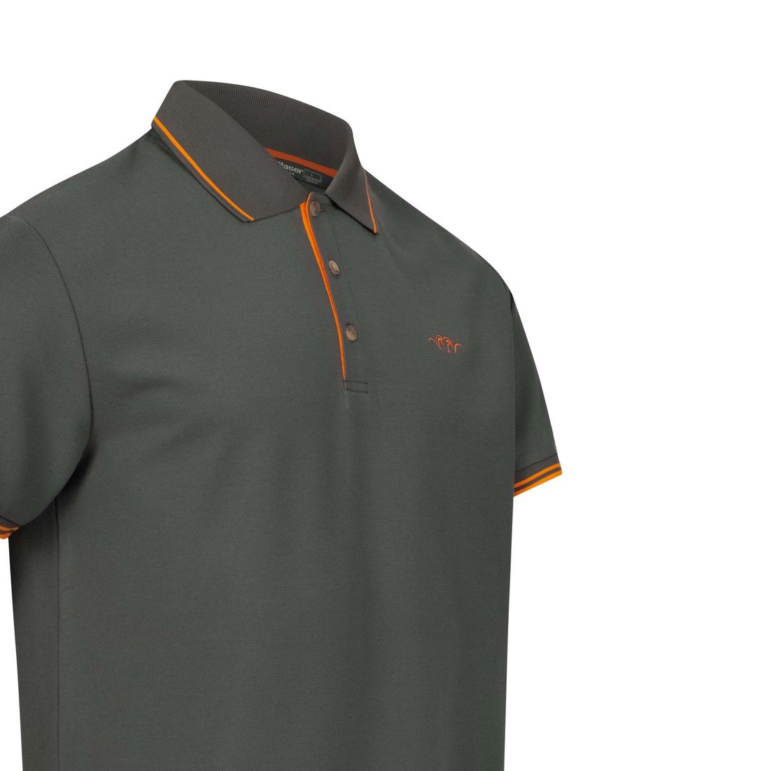 BLASER Herren Polo Shirt 22 anthrazit Detailansicht