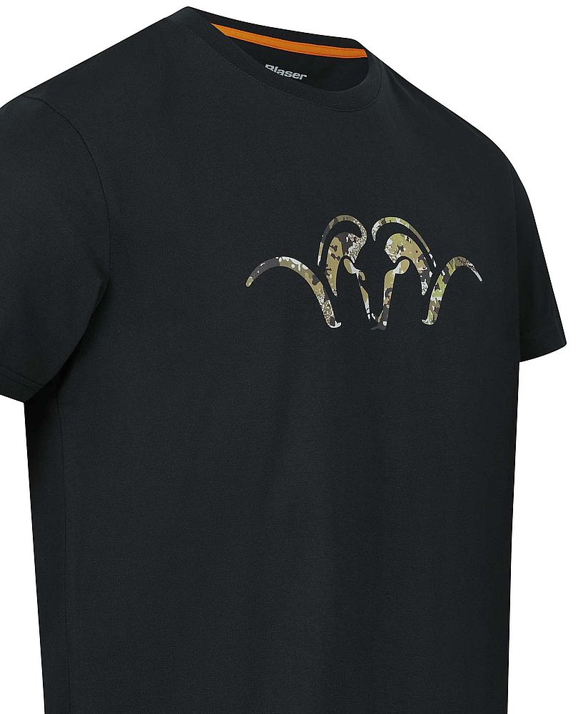 BLASER Herren ARGALI T-Shirt in schwarz Detailansicht