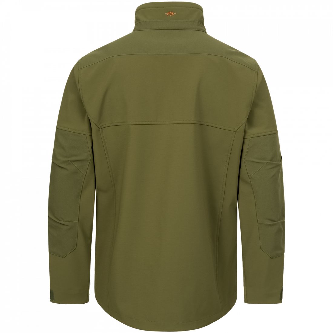 BLASER Tackle Softshell Jacke Herren in dunkel oliv Rückenbereich