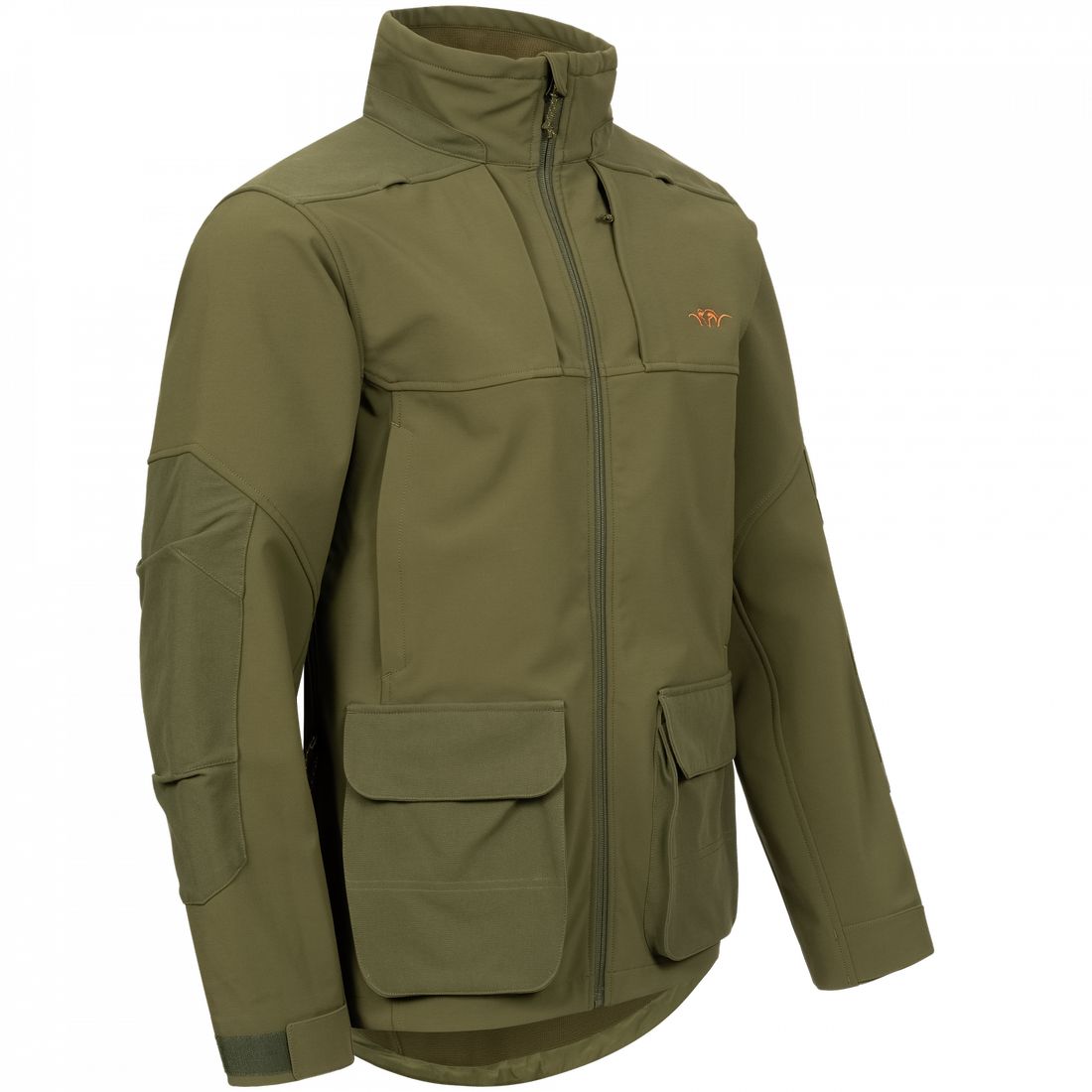 BLASER Tackle Softshell Jacke Herren in dunkel oliv seitlich rechts