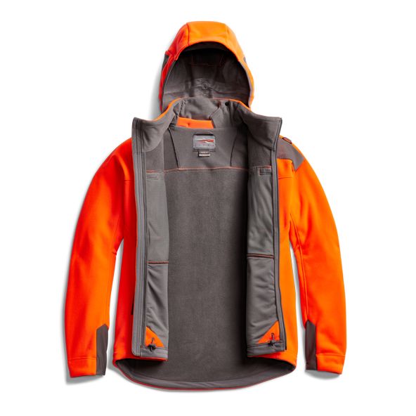 SITKA Stratus Windstopper Jacke NEU blaze orange Innenansicht