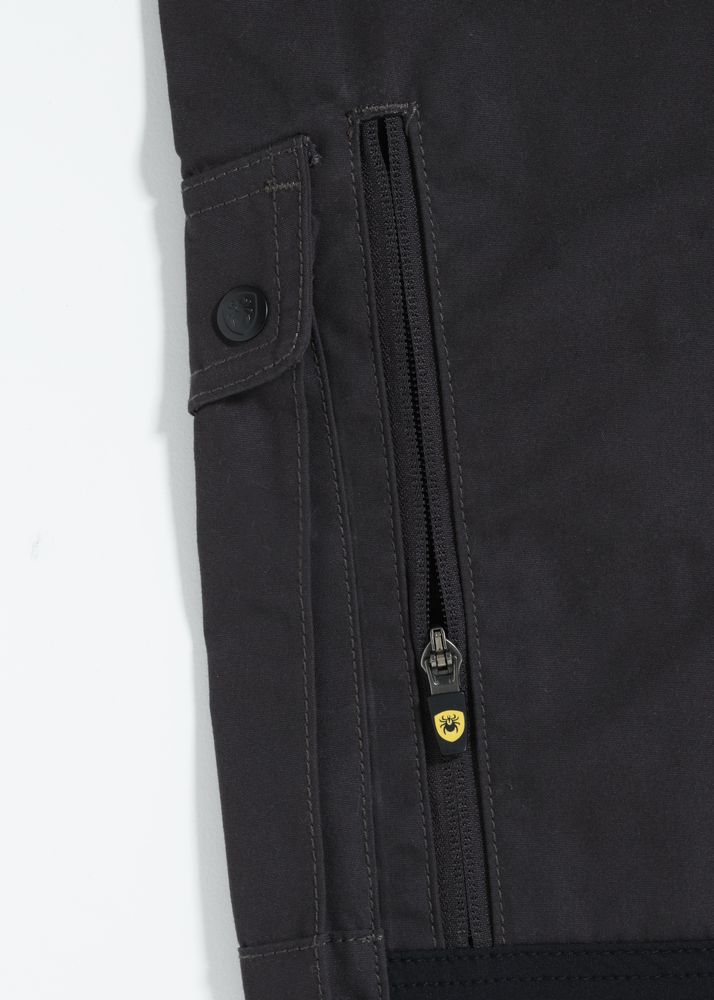 ROVINCE-Flexline-Zeckenschutzhose-Herren-grau-3 ROVINCE Flexline Zeckenschutzhose Herren in grau Reißverschluss