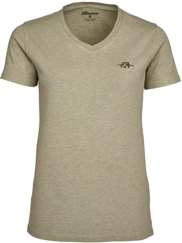 BLASER V-T-Shirt Damen in beige melange