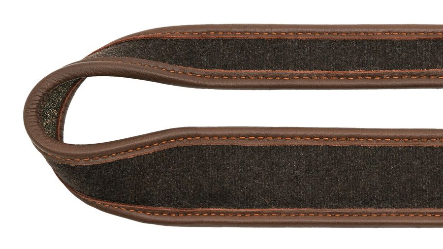 AKAH-Gewehrriemen-Elchleder-Loden-mit-Kork-Unterlage-2 AKAH Gewehrriemen Elchleder & Loden mit Kork-Unterlage Detailansicht