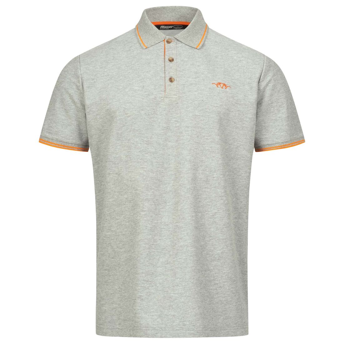 BLASER Herren Polo Shirt 22 grau melange