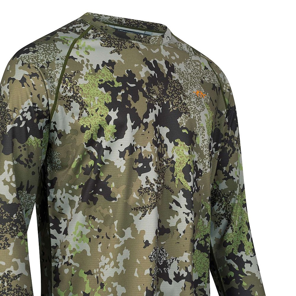 BLASER-Herren-Tech-LS-Shirt-23-in-HunTec-Camo-Detailansicht BLASER Herren Tech LS Shirt 23 in HunTec Camo Detailansicht
