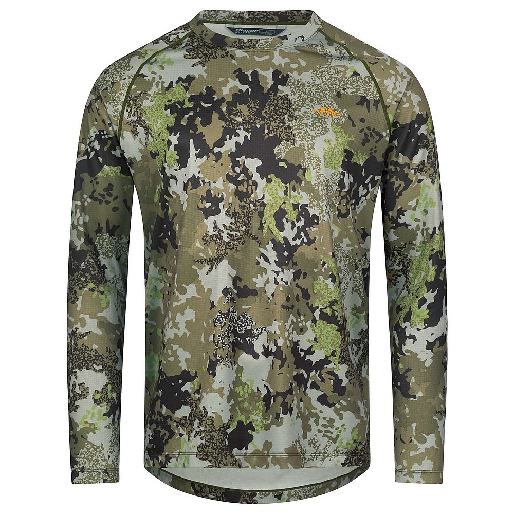 BLASER Herren Tech LS Shirt 23 in HunTec Camo Vorderseite