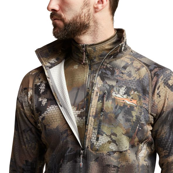 SITKA Grinder Zip-T in Waterfowl Timber Detailansicht