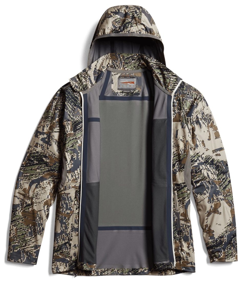 SITKA Mountain Evo Jacke in Open Country Innenansicht