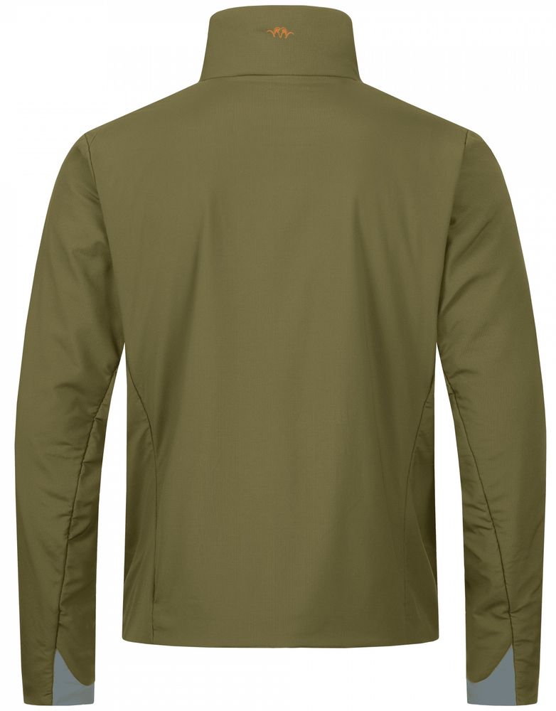 BLASER Alpha Stretch Jacke Herren in dunkel oliv Rückenbereich