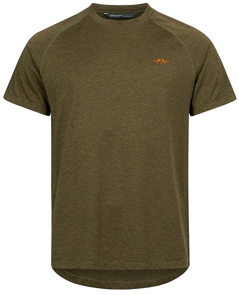 BLASER Herren Tech T-Shirt 23 in dunkel oliv Vorderseite