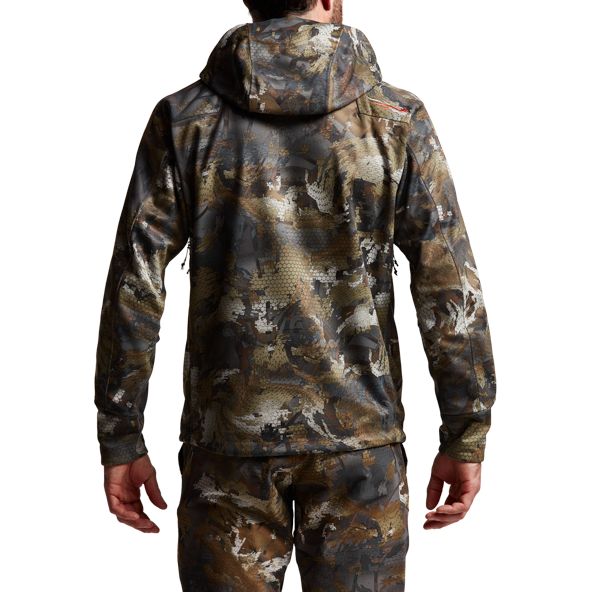 SITKA Jetstream Jacke in Waterfowl Timber Rückenbreich