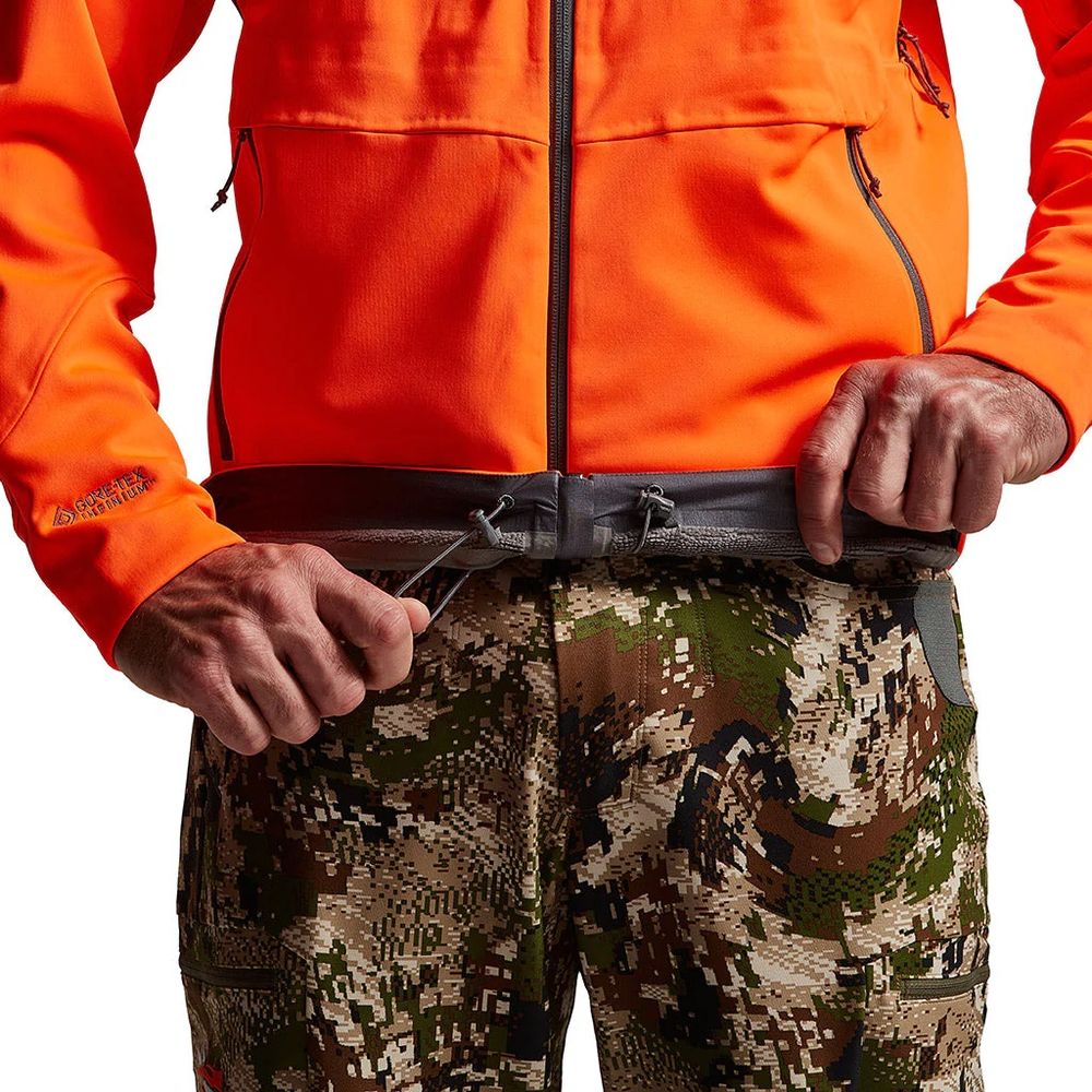 SITKA Jetstream Jacke in Blaze Orange Saum