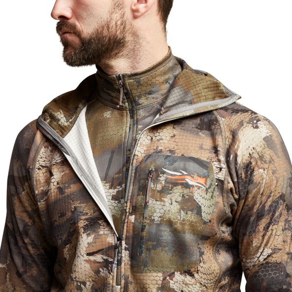 SITKA Grinder Hoody in Waterfowl Timber Detailansicht