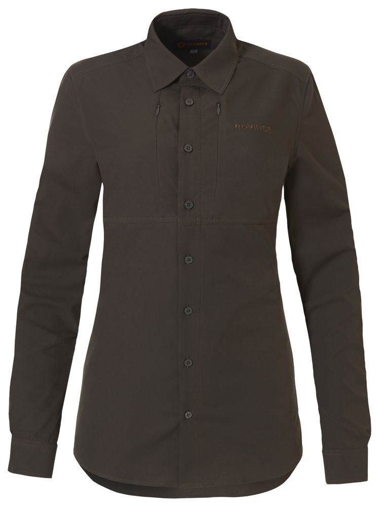 Rovince-Savanna-Zeckenschutzbluse-1 ROVINCE Savanna Zeckenschutzbluse Damen Frontansicht
