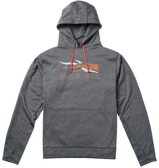 SITKA Logo Hoody in Lead