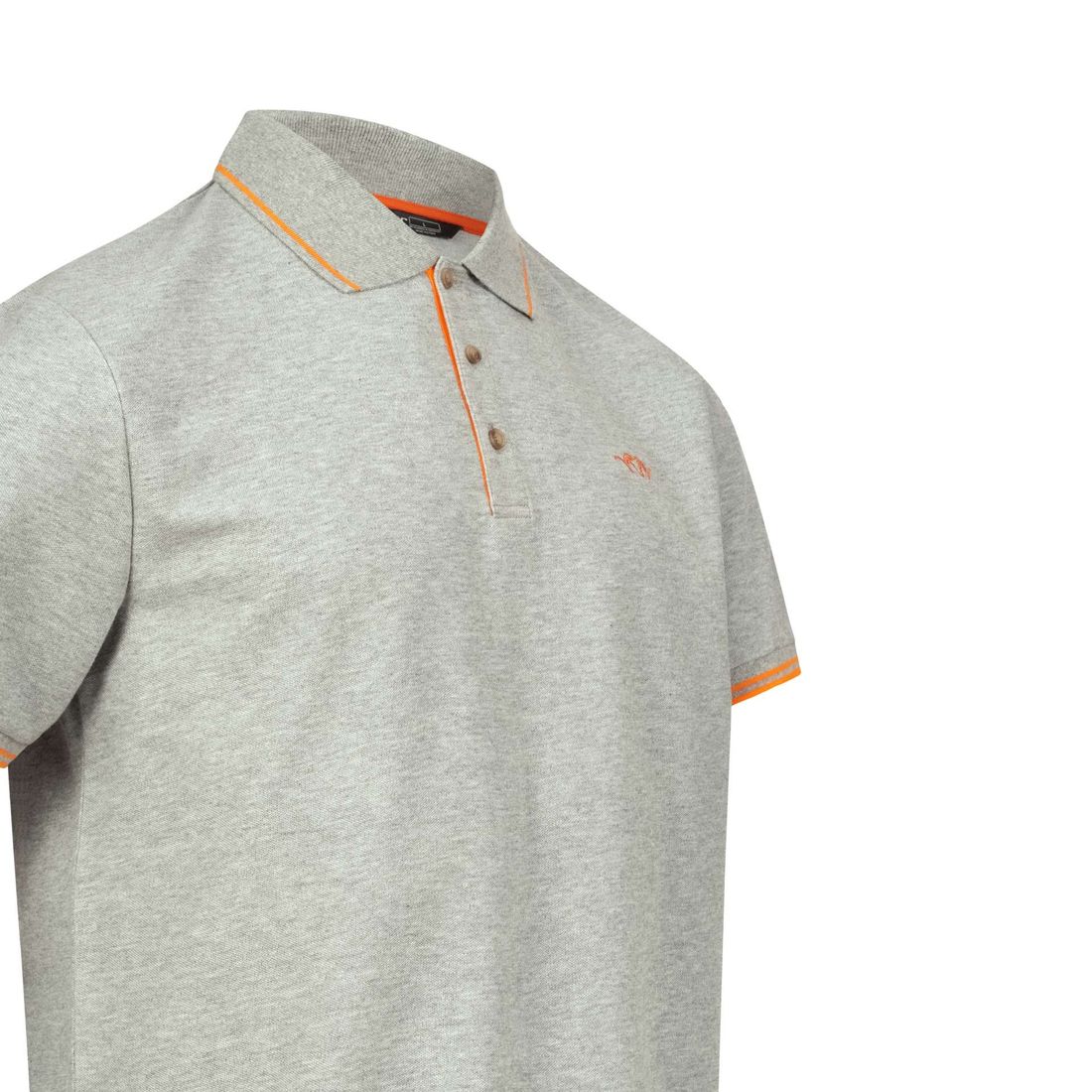 BLASER Herren Polo Shirt 22 grau melange Detailansicht