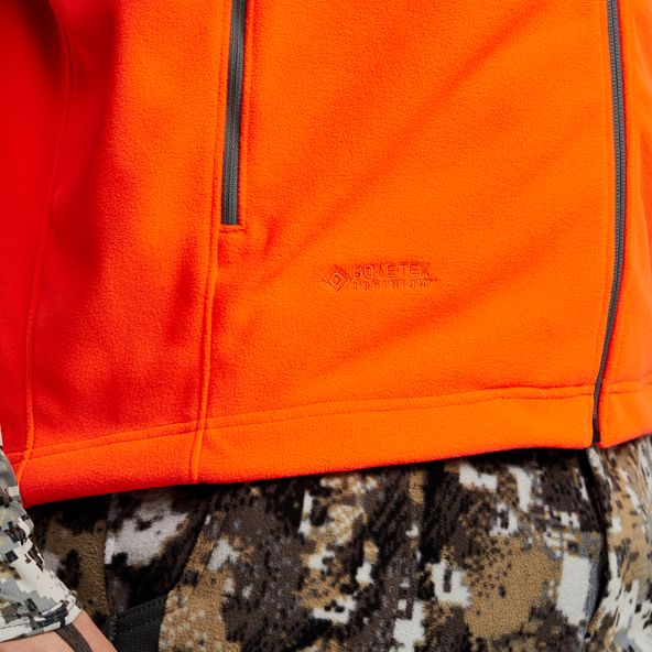 SITKA Stratus Weste in Blaze Orange Saum