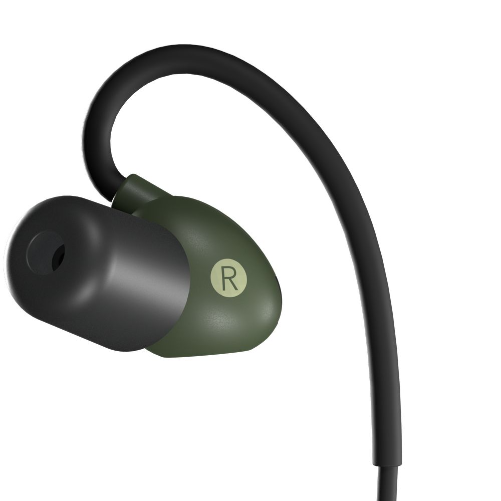ISOTUNES Sport Advance Gehörschutz In-Ear Ohrstöpsel in schwarz/grün