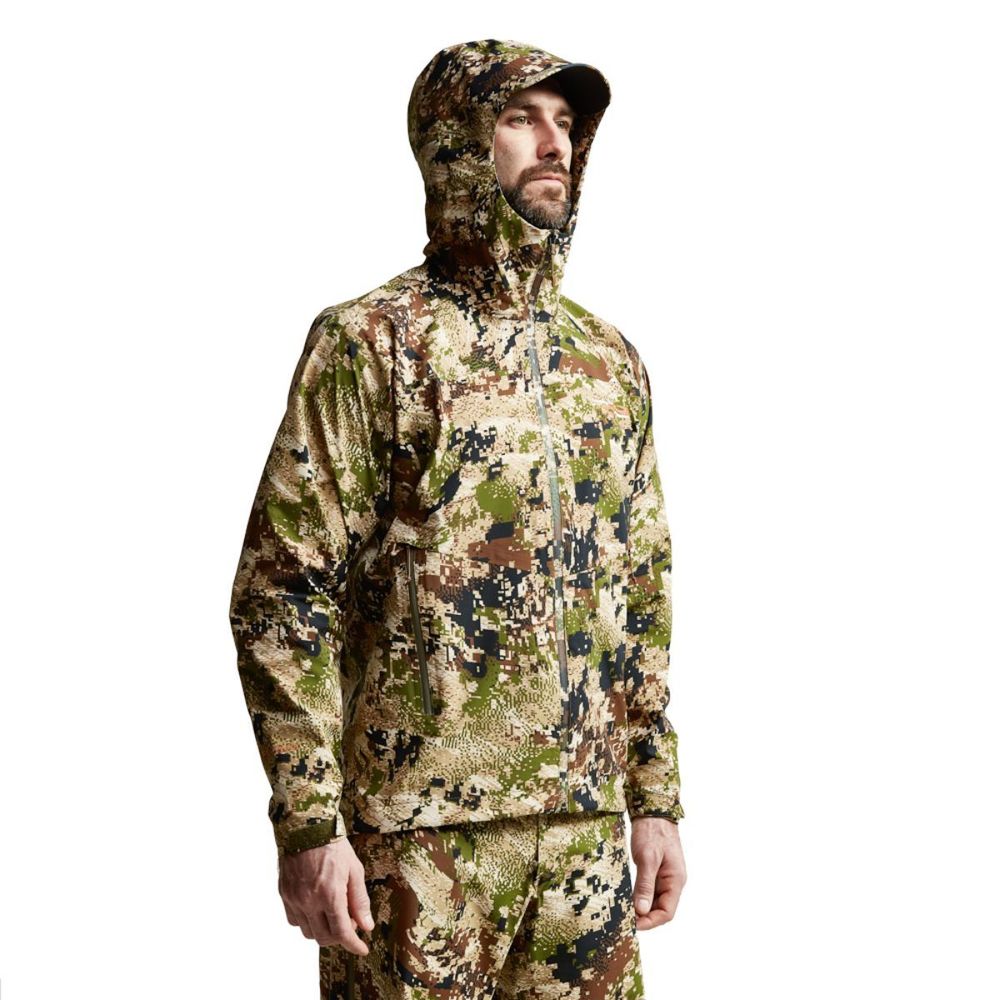 Sitka Gear Dew Point Jacke in Subalpine Frontalansicht