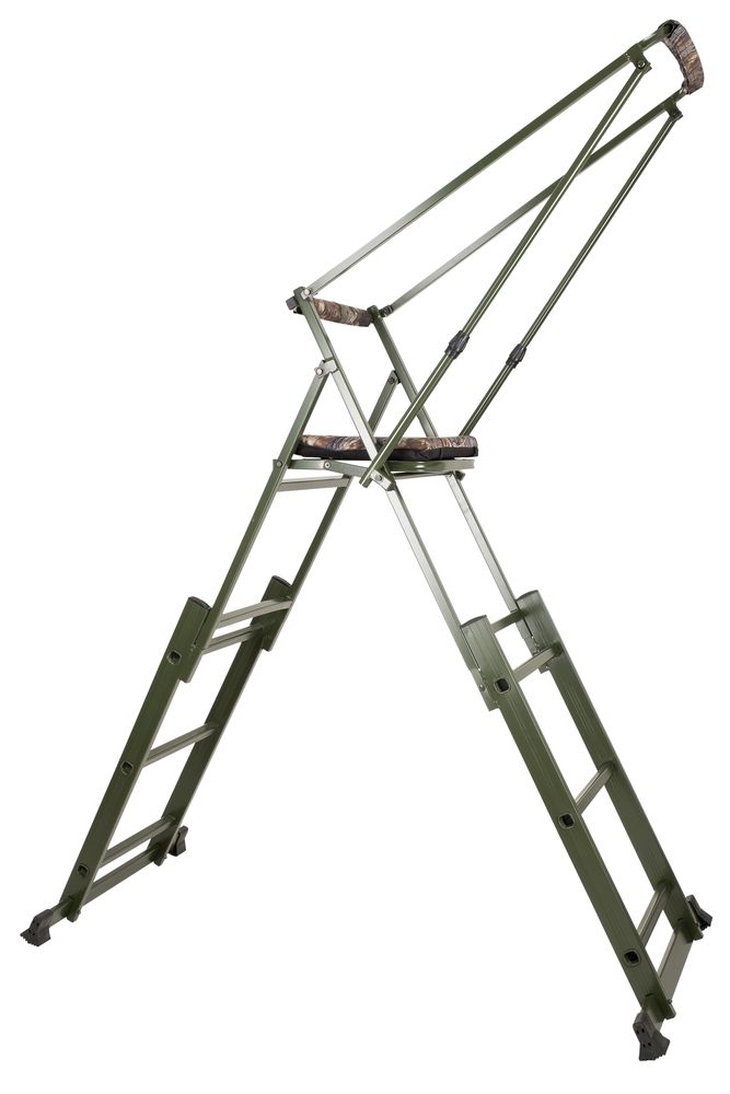 NATURWERK-Ansitzleiter-frei-stehend-AF19-1 NATURWERK Ansitzleiter frei stehend AF19 mit Leiterbeinen.