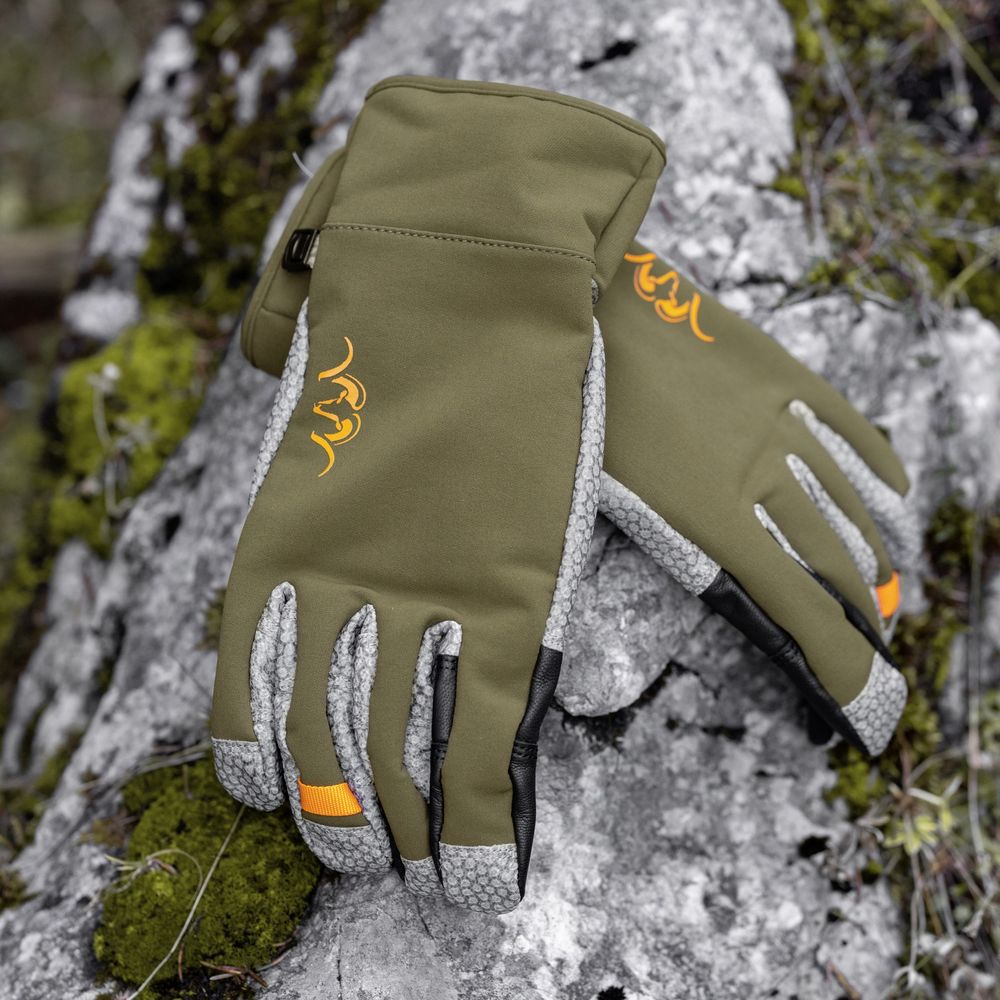 BLASER Resolution Handschuhe in Dunkel Oliv Detailansicht
