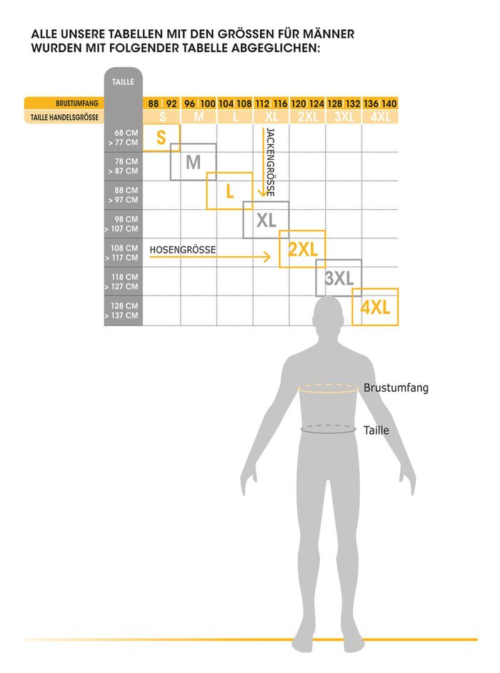BROWNING-Gr-ssentabelle-Herren BROWNING Größentabelle Herren