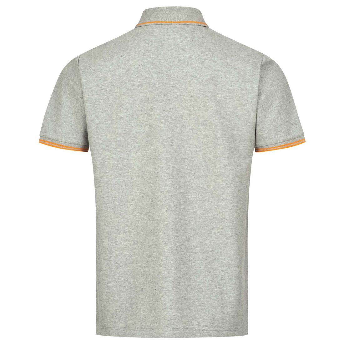 BLASER Herren Polo Shirt 22 grau melange Rückenbereich
