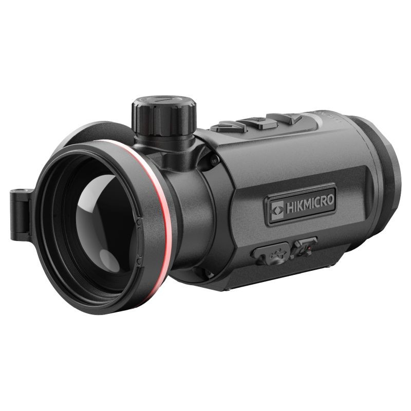 HIKMICRO Thunder TQ50C 3.0 seitlich von vorne auf die Objektivlinse