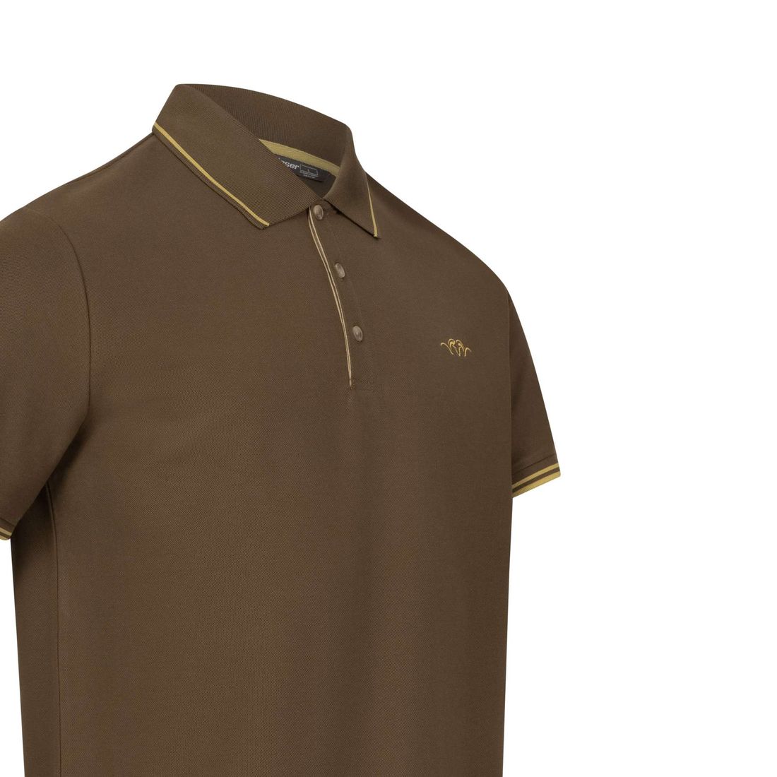 BLASER Herren Polo Shirt 22 dunkelbraun Detailansicht